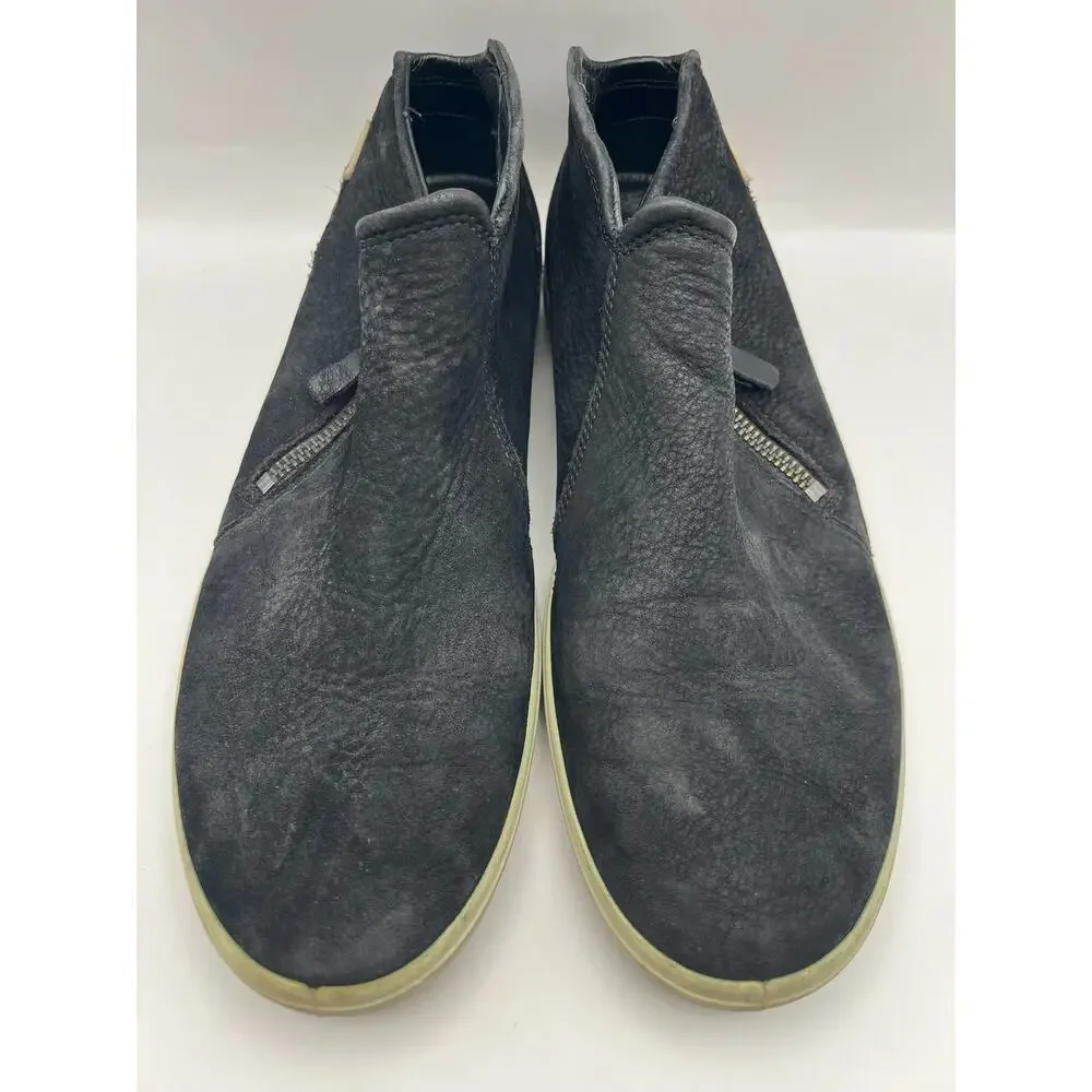 Ecco Soft 7 Low Zip Black Booties Size 41 Women Size 10 - 10.5